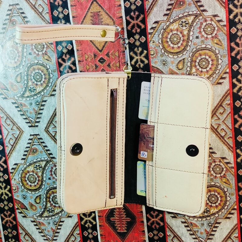 بورتفاي جلد للنساء Porte Feuille Cuire femme - Image 2