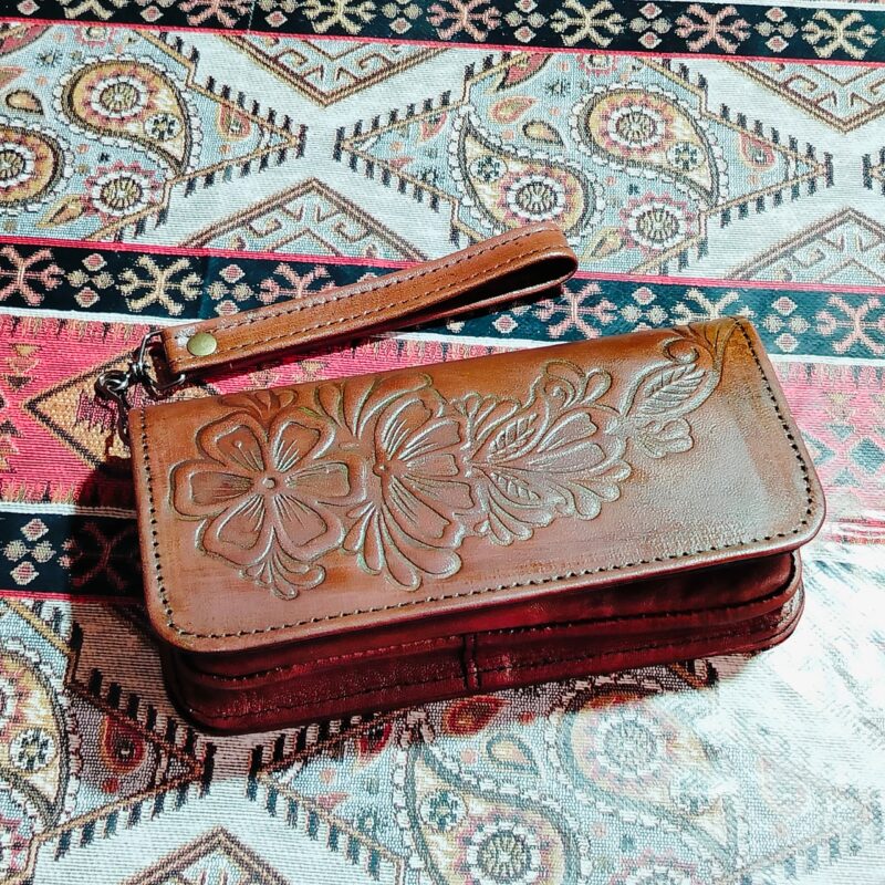 بورتفاي جلد للنساء Porte Feuille Cuire femme - Image 5