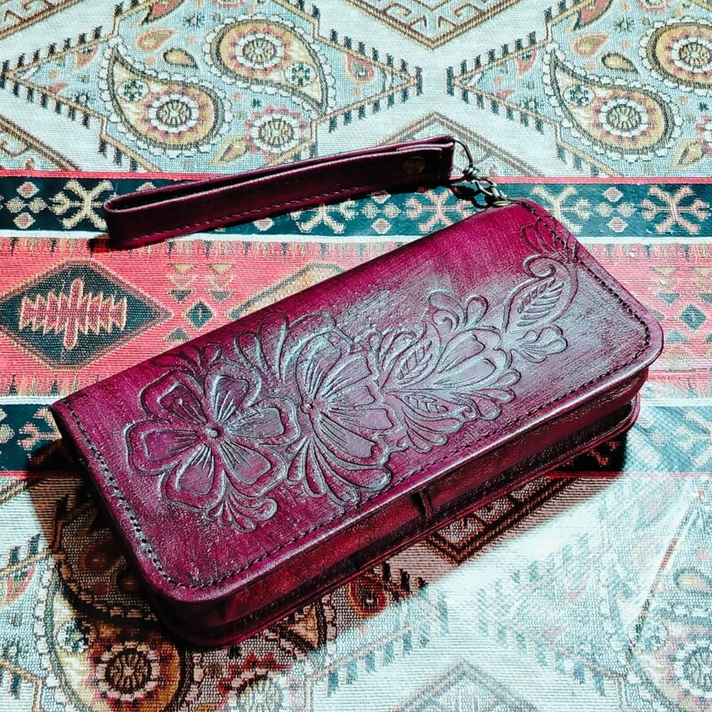 بورتفاي جلد للنساء Porte Feuille Cuire femme - Image 3